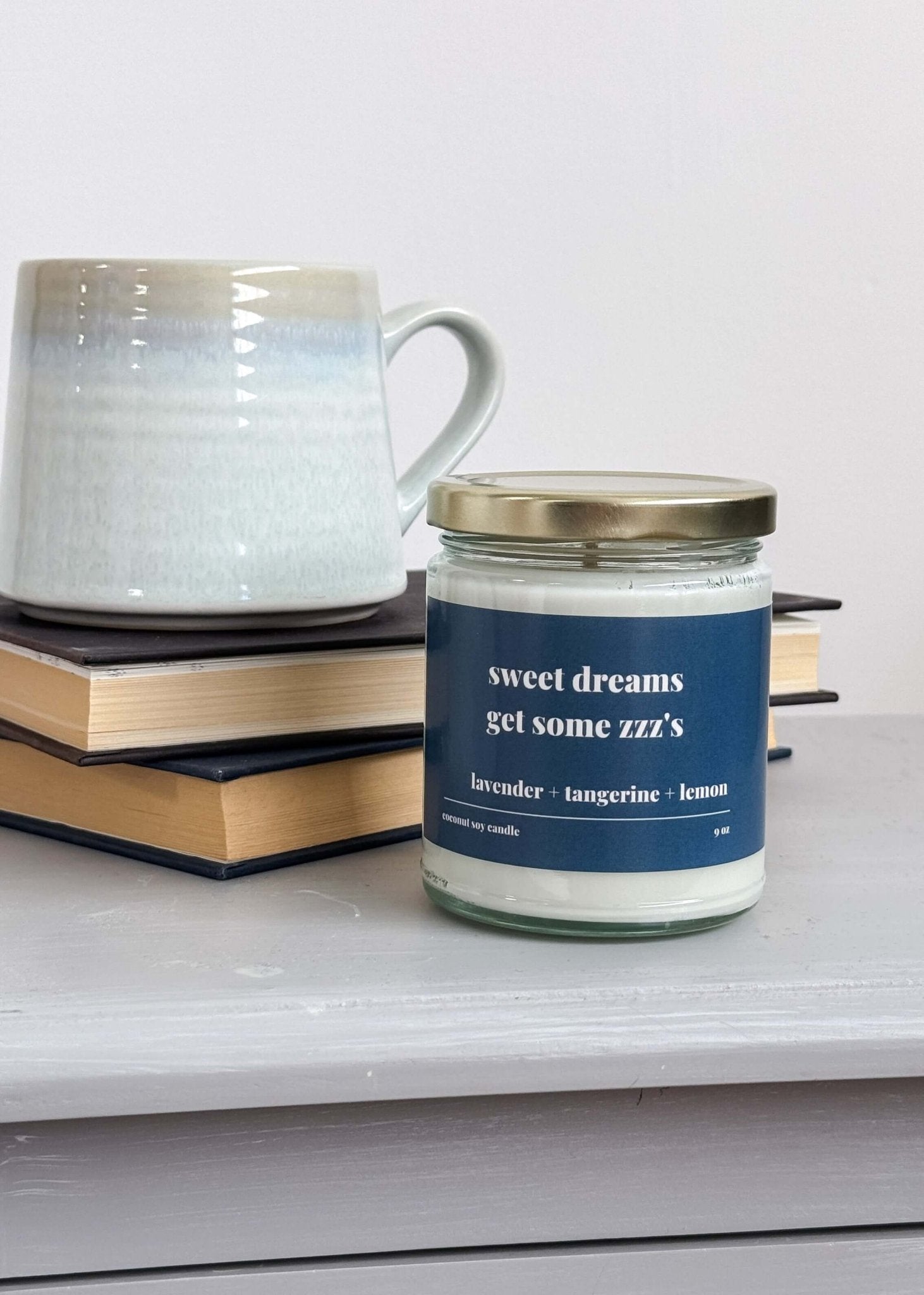 heslip home coconut soy wax candle lavender citrus sleep
