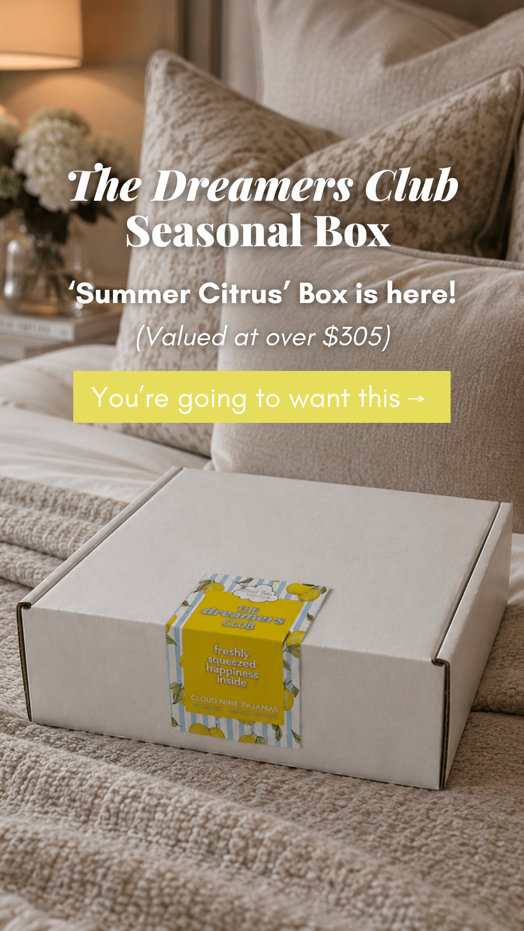 The Dreamer's Club Seasonal Box - Summer Edition -The Dreamer's Club- Cloud Nine Pajamas