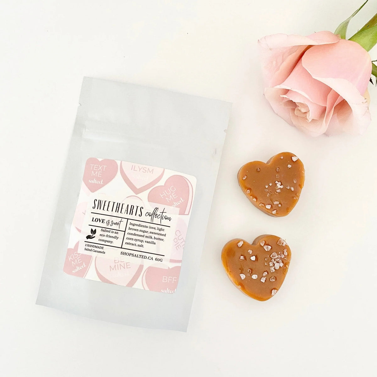 Sweethearts (2 pc) Salted Caramels