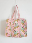Pink Tiger Print Weekend Tote