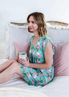 Tropic Like It's Hot Flutter Bamboo Nightgown Georgia Rylan