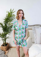 Tropic Like It's Hot Bamboo Short Sleeve Pajama Set | Georgia Rylan
