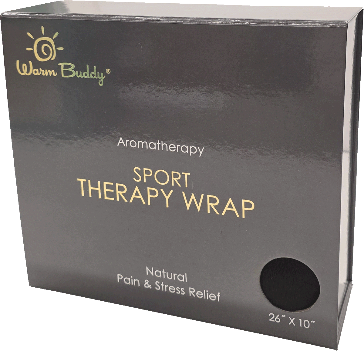 Warm Buddy Sport Therapy Wrap: Extra-Large Hot/Cold Pain Relief - showing sturdy giftable box 