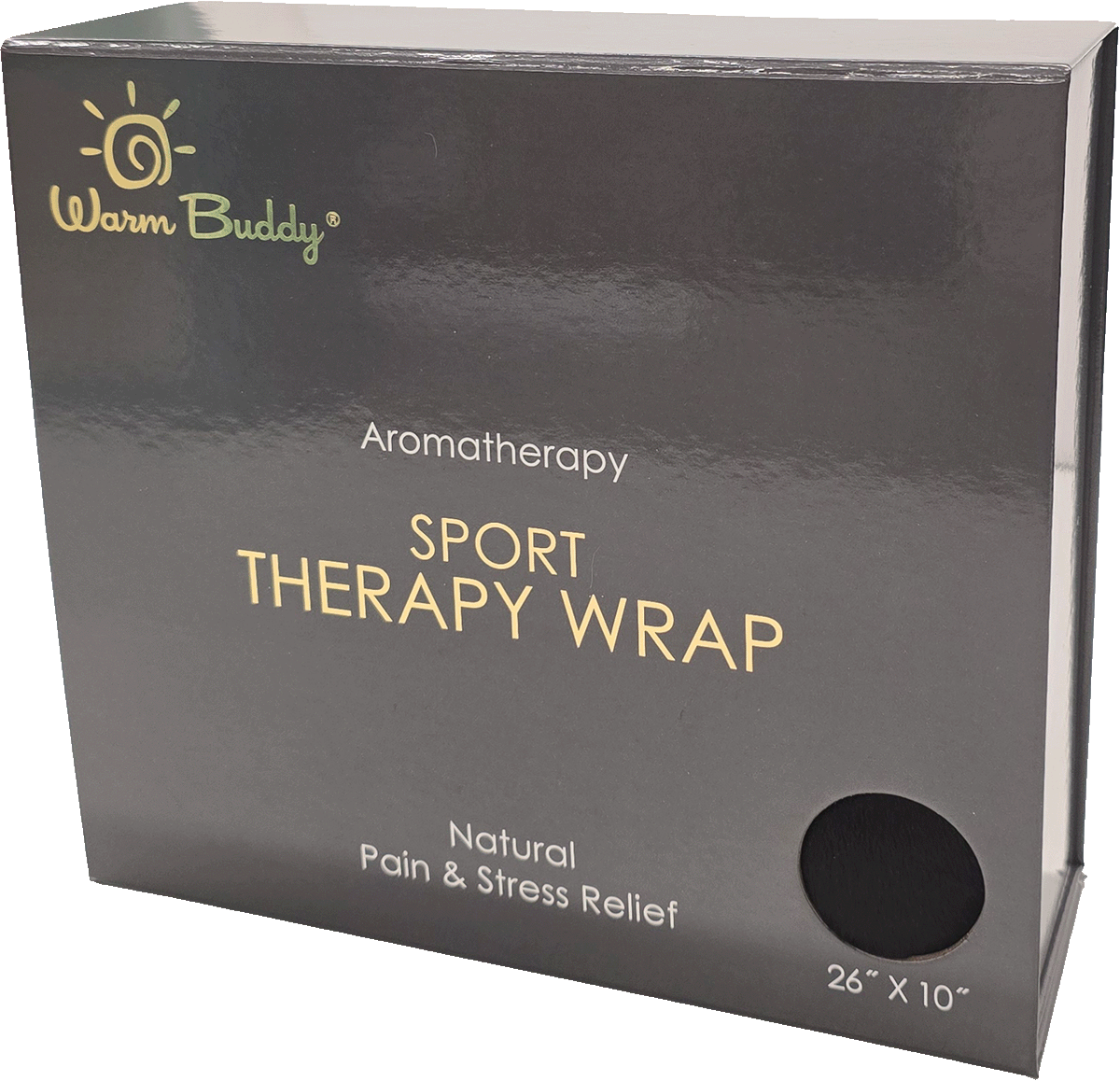 Warm Buddy Sport Therapy Wrap: Extra-Large Hot/Cold Pain Relief - showing sturdy giftable box 