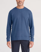 men's 3six five crew in washed indigo by SAXX