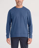 men's 3six five crew in washed indigo by SAXX