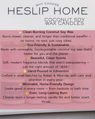 heslip home coconut soy wax candles