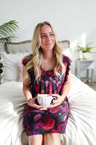 women's Winter Blossom Flutter Bamboo Nightgown GEORGIA RYLAN