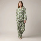 Winter Trails Flannel Pajama Set | Mahogany
