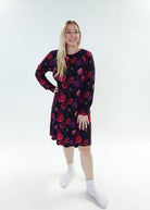 Winter Blossom Long Sleeve Bamboo Nightshirt | GEORGIA RYLAN