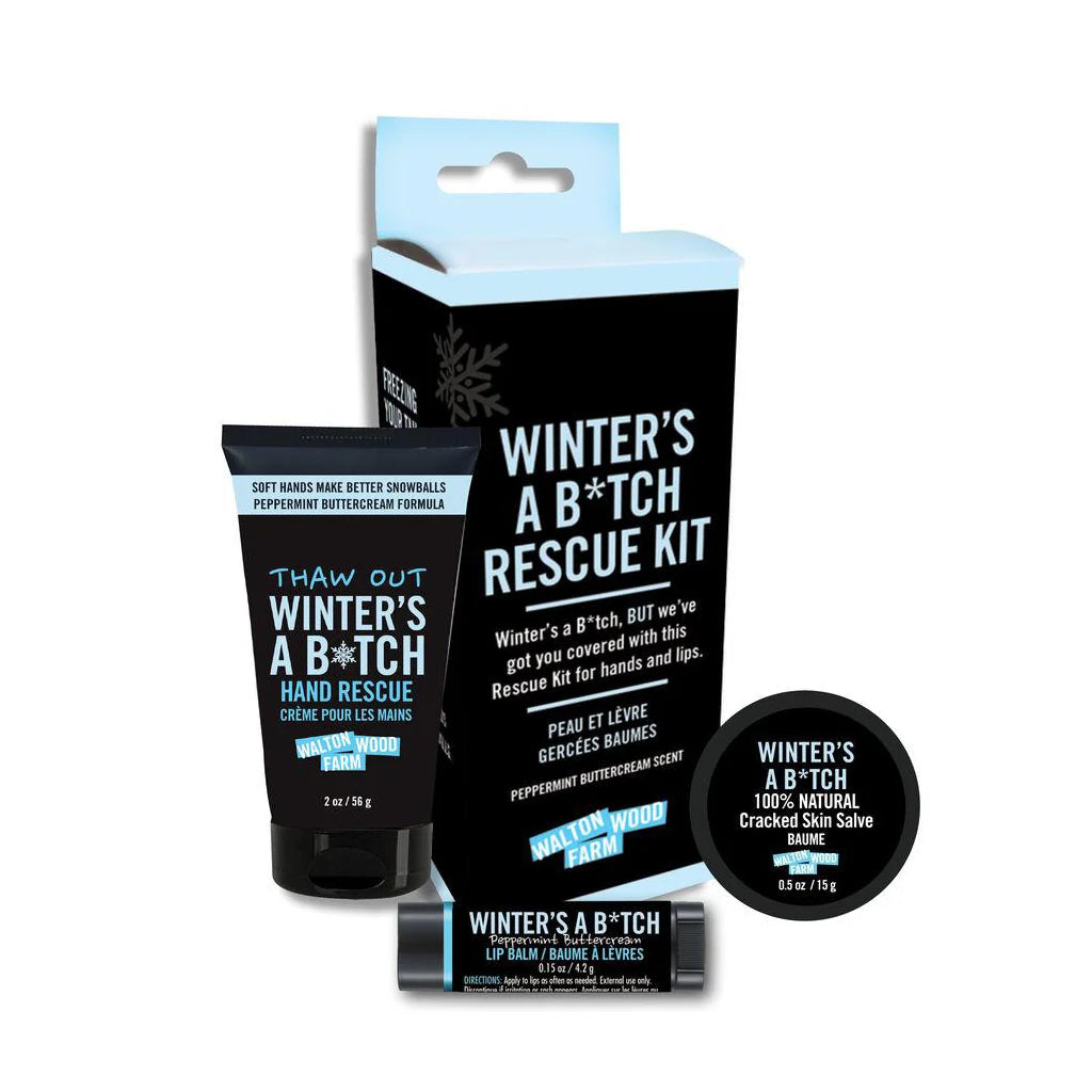 Walton Wood Farm Winter's a B*tch Rescue Kit peppermint buttercream — Cloud Nine Pajamas Edmonton