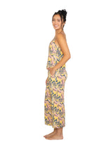 Model wearing Cami & High Waist Capri PJ Set in floral design, showcasing comfort and style for lounging.